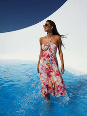 Cheri Cover-Up Dress in Multi Soft Cloud Floral