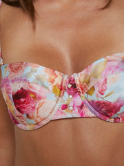 Alexandria Bikini Top in Multi Soft Cloud Floral