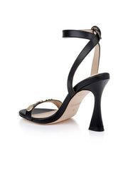 Harriett Leather Sandal in Black Leather