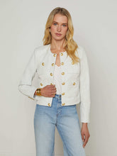 Jayde Leather Jacket in White