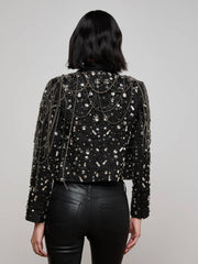 Soma Embellished Blazer in Crystal/Chain Embellishment