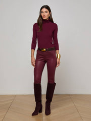 Aja Turtleneck in Dark Port