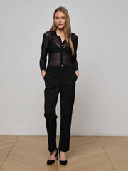 Indiana Mesh Blouse in Black