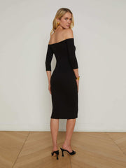 Zolita Off-The-Shoulder Dress in Black