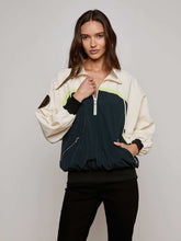 Aurelia Windbreaker in Black/Cream/Lime