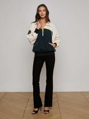 Aurelia Windbreaker in Black/Cream/Lime