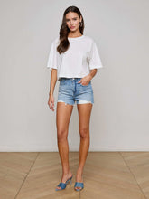 Clark Distressed Jean Short in Galveston Destruct