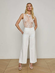 Brax Floral Lace Tank in Ivory