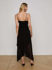 Sunniva Tiered Dress in Black