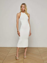 Kimi Pleat Hem Midi Dress in Ivory