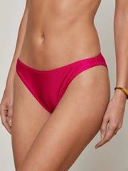 Jean Bikini Bottom in Fuschia