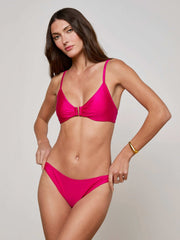 Jean Bikini Bottom in Fuschia