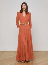 Seraphina Tiered Maxi Dress in Baked Clay