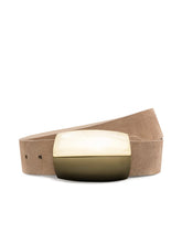 Milou Suede Belt in Cappuccino