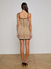 Jettie Mini Dress in Dark Cappuccino