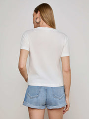 Eliza Graphic Tee in White