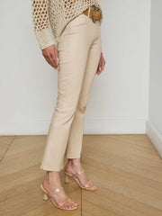Tati Coated Bootcut Jean in Cement Coated