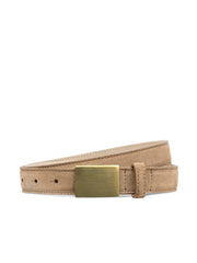 Amis Suede Belt in Cappuccino