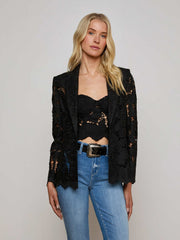 Clementine Lace Blazer in Black