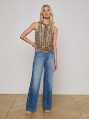 Kienna Embellished Tank in Parchment