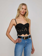 Sonya Lace Bustier in Black
