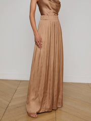 Haylo Satin Pant in Ginger Snap