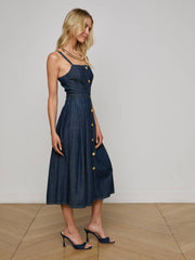 Esmeralda Chambray Dress in Raleigh