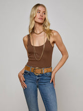 Nica Scoopneck Bodysuit in Sequoia Brown