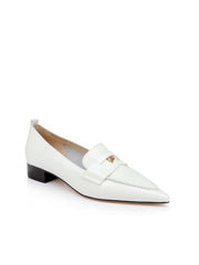 Maelys Leather Loafer in Pearl Leather