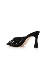 Jacques Suede Mule in Black Suede