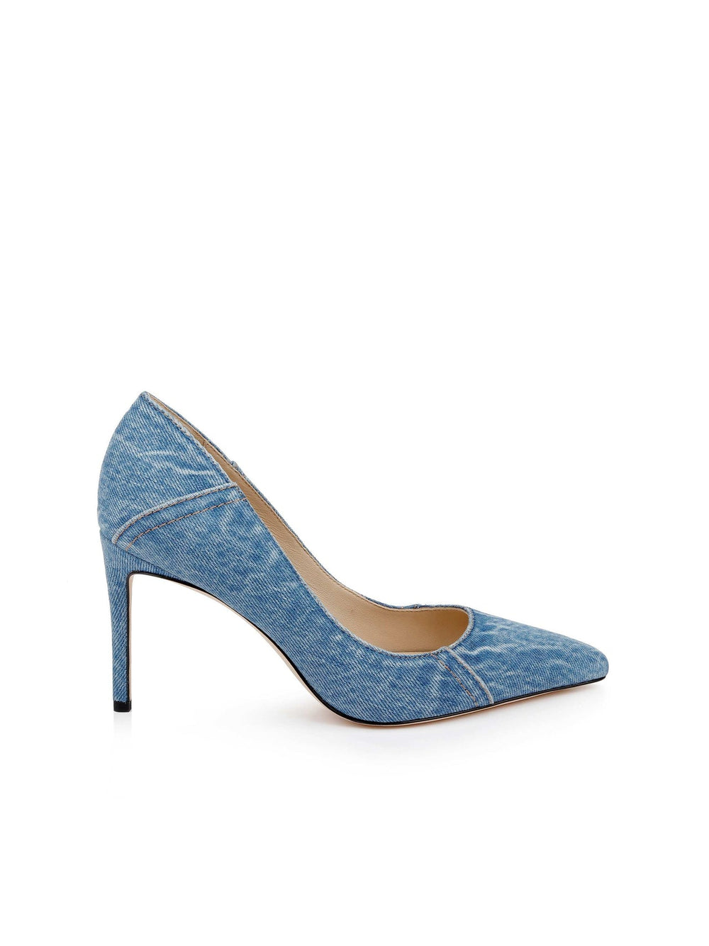 Maelle Denim Pump in Light Blue Denim