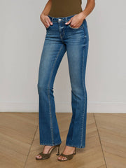 Cara Low-Rise Bootcut Jean in Bari