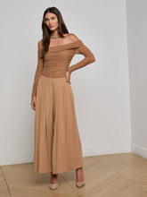 Novalynn Cropped Pleated Pant in Cinnamon Swirl
