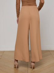 Novalynn Cropped Pleated Pant in Cinnamon Swirl