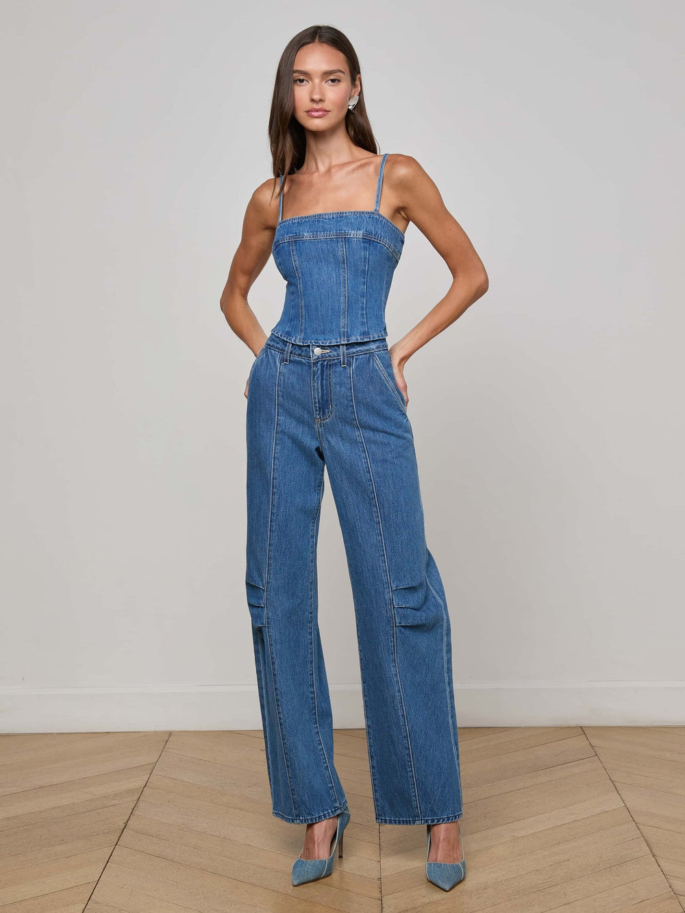 Zara Barrel-Leg Jean in Memphis
