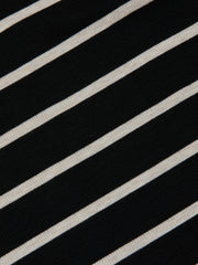 Ivanna Midi Tank Dress in Black/Oat Stripe