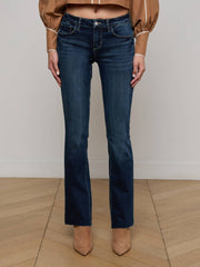 Sneeki Low-Rise Straight-Leg Jean in Columbia