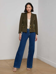 Wylla Blazer in Pine/Multi Western Snake