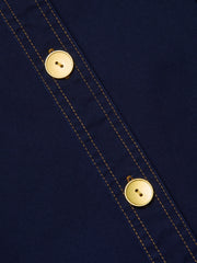 Velma Shirt Dress in Navy