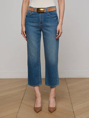 June Cropped Stovepipe Jean in Fresno