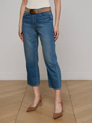 June Cropped Stovepipe Jean in Fresno