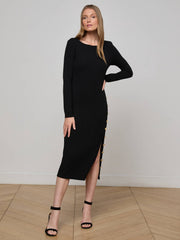 Astra Midi Dress in Black