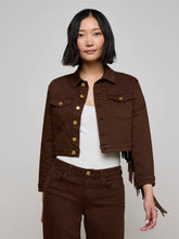 Koda Fringe Jean Jacket in Brown