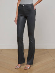 Ruth Coated Straight-Leg Jean in Dark Slate Grey Coated