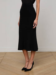 Salem Knit Skirt in Black