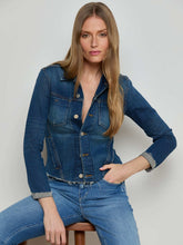 Janelle 3/4 Sleeve Jean Jacket in Authentique