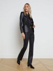 Chamberlain Leather Blazer In Black