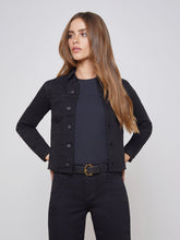 Janelle 3/4 Sleeve Jean Jacket in Saturated Black