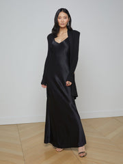 Noe Double-Breasted Cardigan in Black