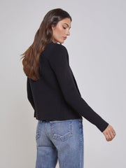 Sofia Knit Blazer in Black